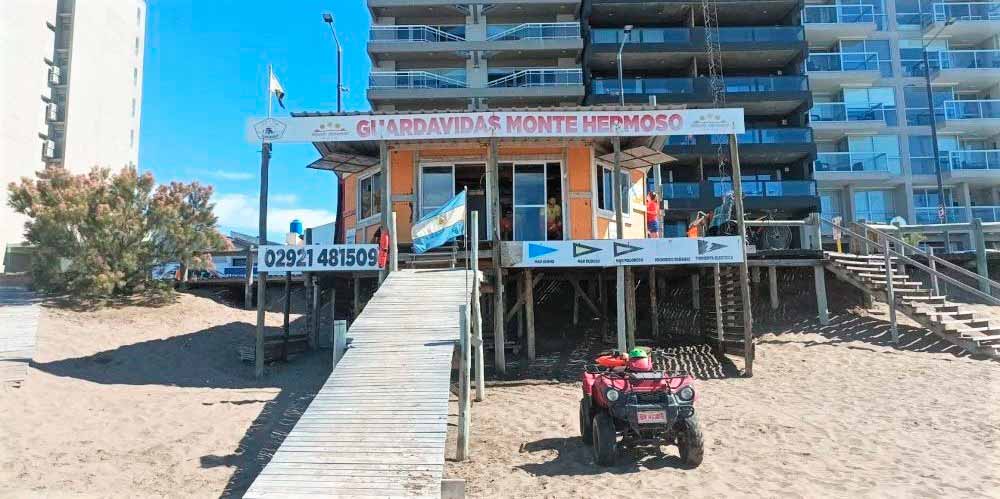 Playas de Monte Hermoso con servicio permanente de guardavidas desde este sábado