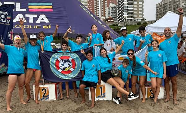 Monte Hermoso logró el tercer puesto en el Torneo Argentino de Salvamento Acuático en Mar del Plata